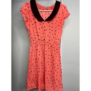 Charlotte Russe Polka Dot Dress Peter Pan Collar